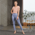 Juegos de legging de yoga de gimnasio sets de fitness de gimnasio